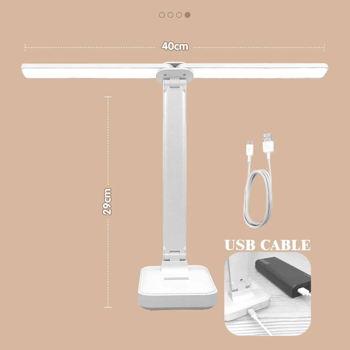 Schreibtischlampe USB dimmbar mit Touch 3 Stufen – Ansicht 6