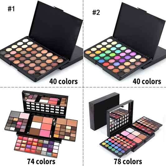 Vita Colors Glitter Eyeshadow Palette Matte Waterproof 40/74/78