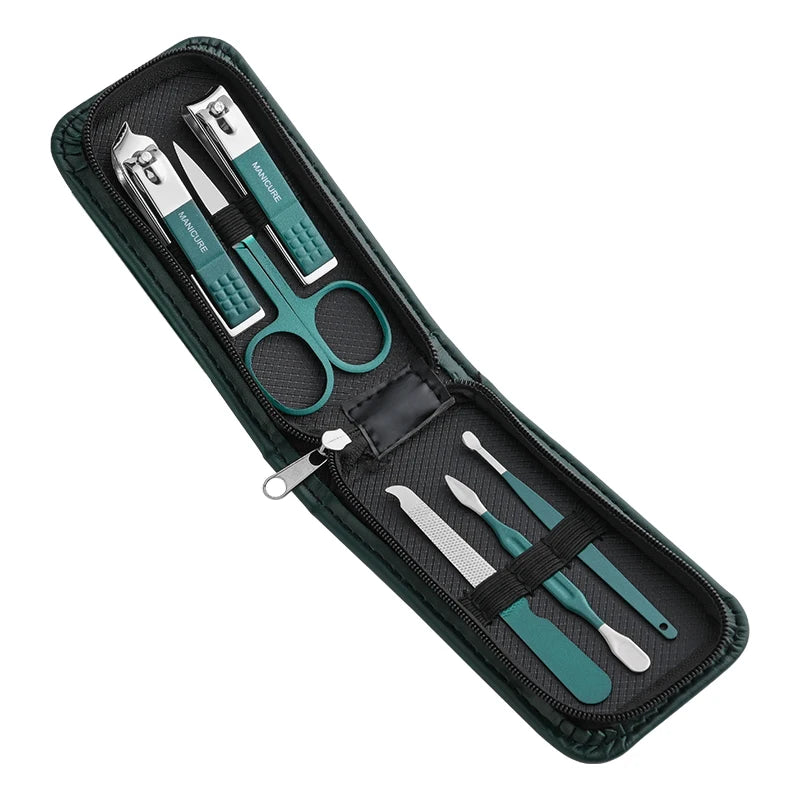 Vital™ 6-Piece Professional Manicure & Nail Care Set | Portable Stainless Steel Grooming Kit