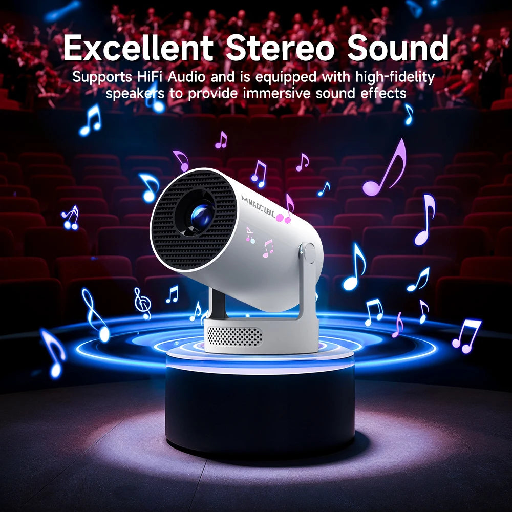Magcubic 8K Wifi6 Projector 290ANSI Android 14 Dual WIFI Allwinner H726 BT5.4 1280*720P Home Cinema Outdoor Portable HY300 Pro + – Ansicht 6