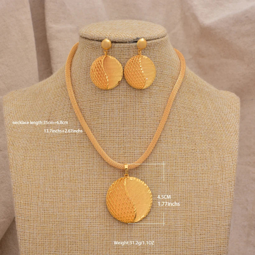 Schmuckset in Goldoptik mit Blütenmotiv – Ansicht 13