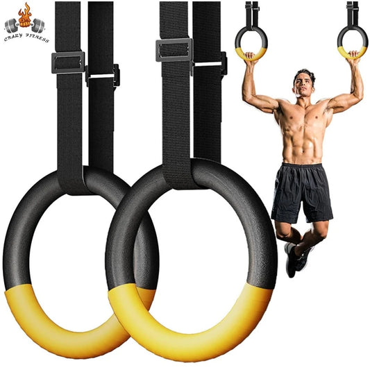 Gymnastikringe mit verstellbaren Riemen 1 Paar