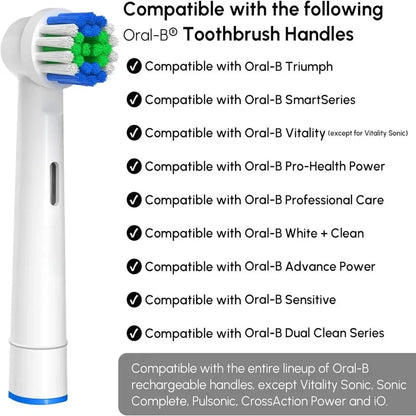 Replacement Toothbrush Heads Compatible with Oral-B (Multi-Pack)