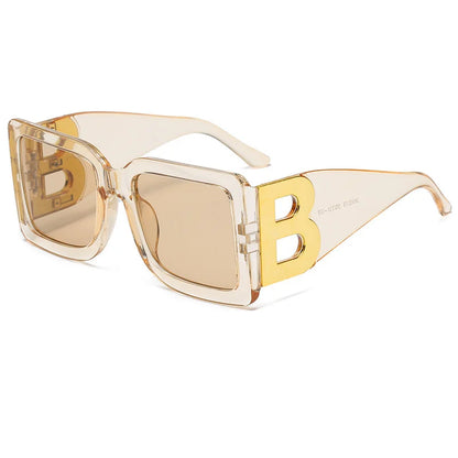 VitalLuxury™ B-Logo Big Frame Glasses