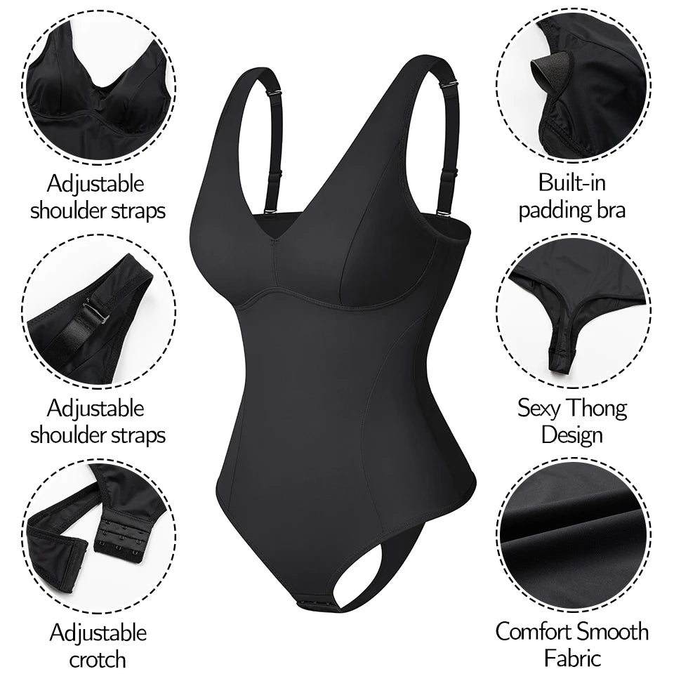 Taillenformer für Damen als Body mit V-Ausschnitt – Ansicht 6