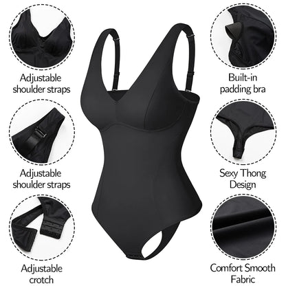 Taillenformer für Damen als Body mit V-Ausschnitt – Ansicht 6