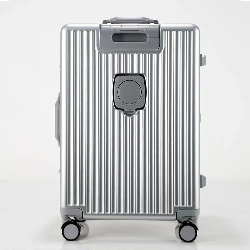 Vital™ AeroShield Aluminum Frame Cabin Trolley with USB & Cup Holder