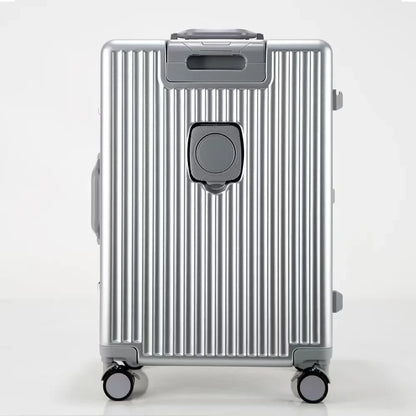Vital™ AeroShield Aluminum Frame Cabin Trolley with USB & Cup Holder