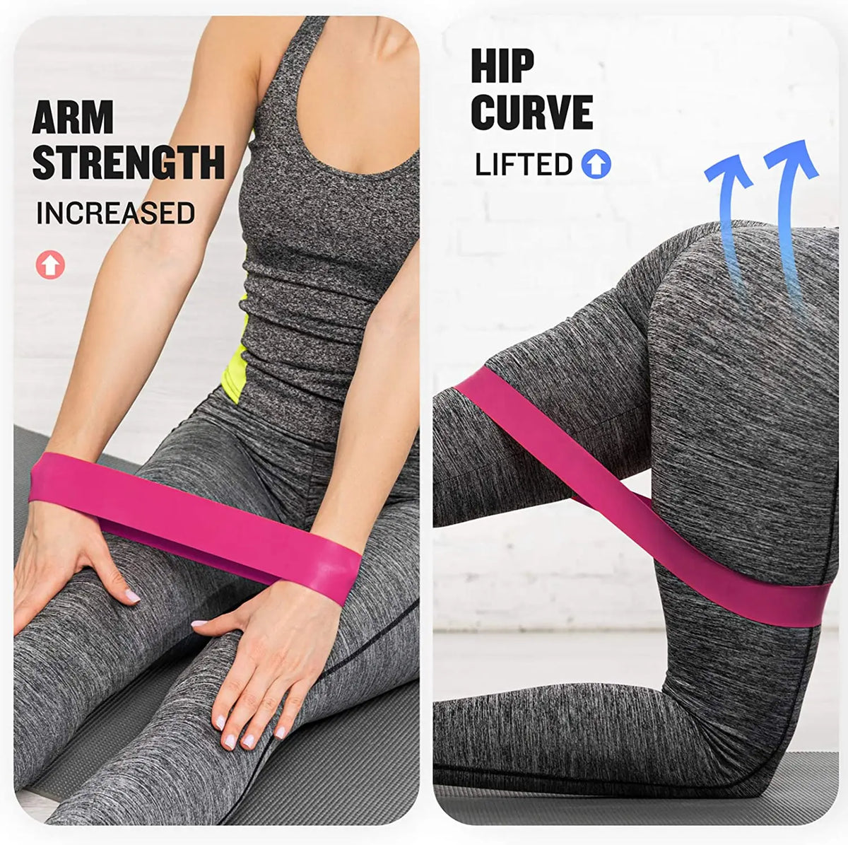 VitaLINGPENG 5-Piece Latex Loop Resistance Bands Set