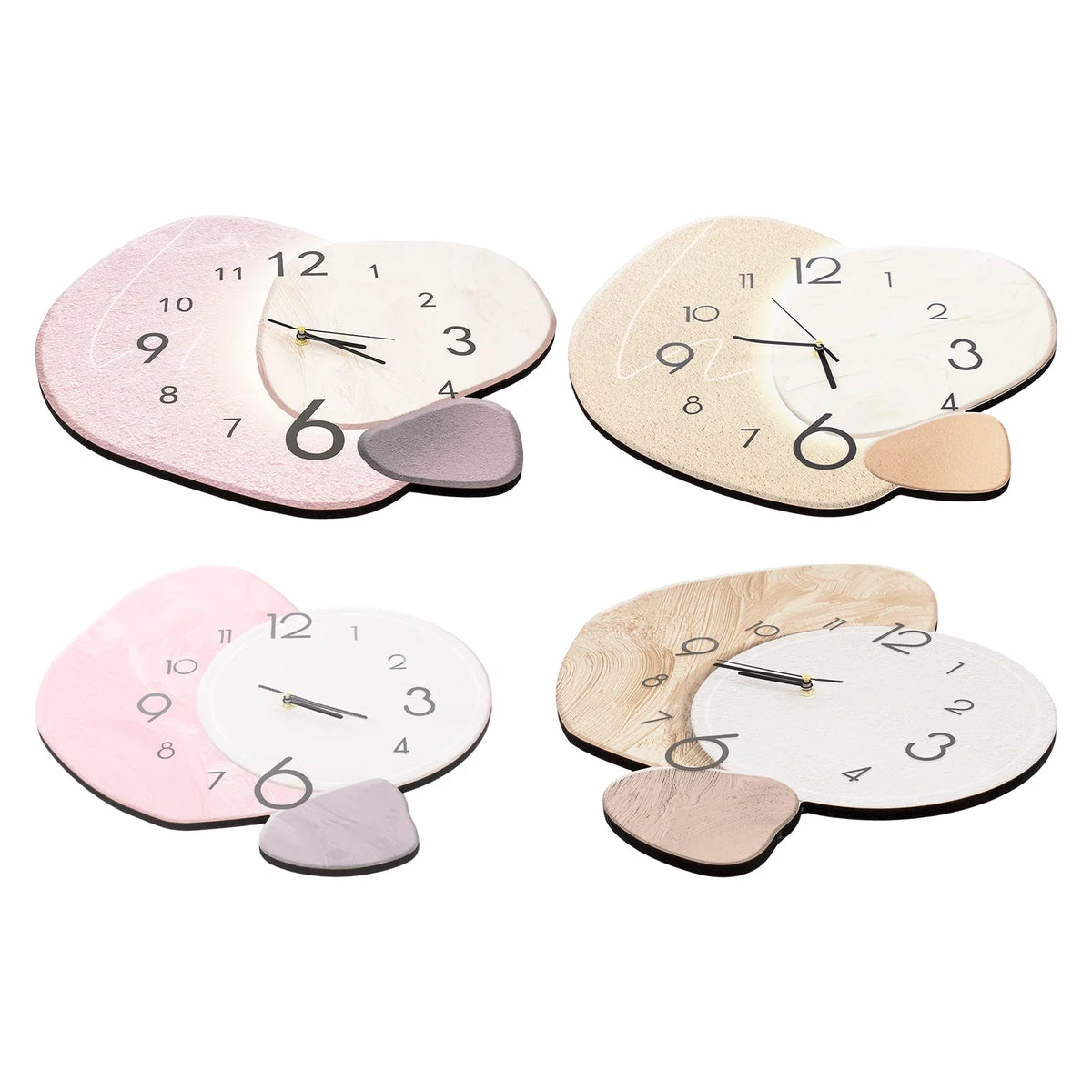 Wanduhr modern im Mid-Century-Stil mit Quarzwerk – Ansicht 5