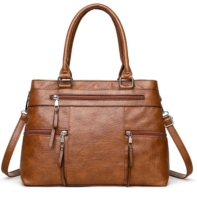Handtasche aus Leder zum Umhängen – Ansicht 9