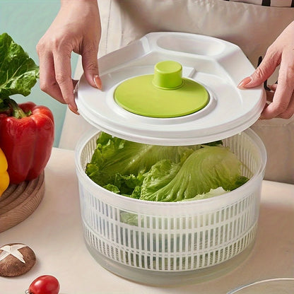 Salatschleuder manuell mit Sieb