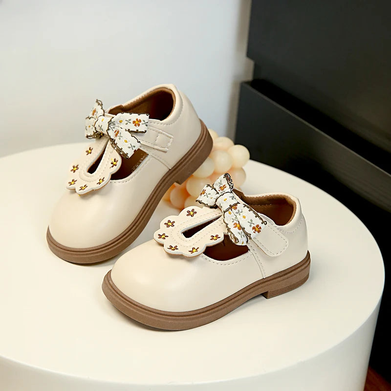 VitaHome™ BowDelight T-Strap Kids Oxford Shoes