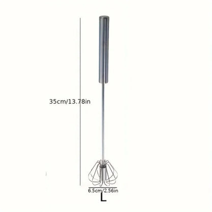 VitaHome™ WhirlWhip Semi-Automatic Stainless Steel Push Whisk