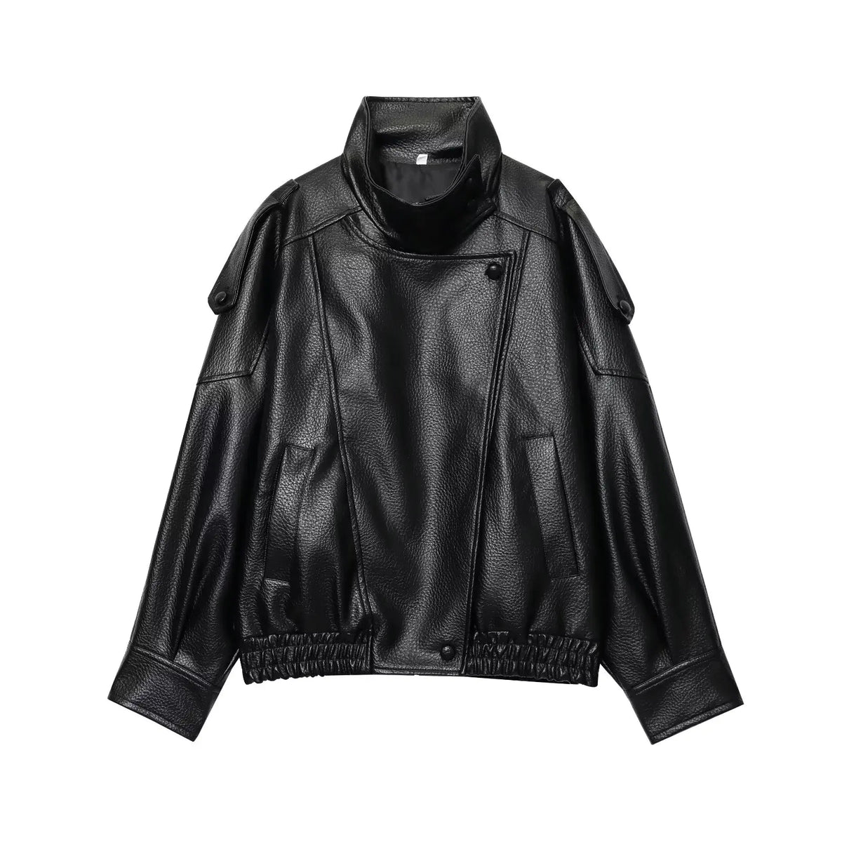 VitaCare™ UrbanEdge Oversized Faux Leather Jacket