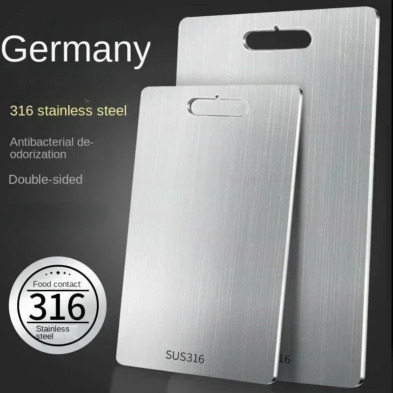 VitaHome™ ChefMaster Dual-Sided 316 Stainless Steel Chopping Board