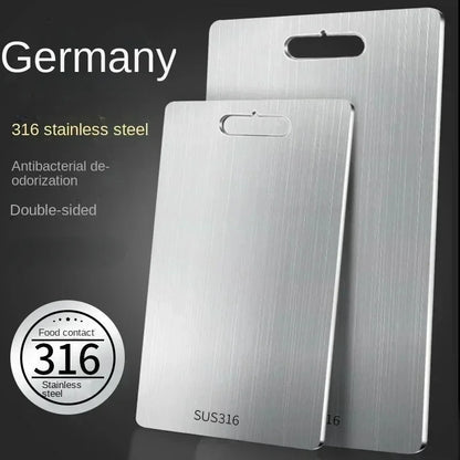 VitaHome™ ChefMaster Dual-Sided 316 Stainless Steel Chopping Board