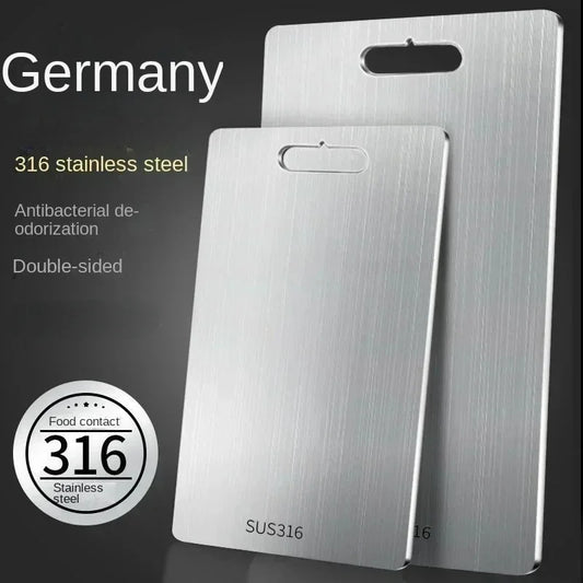 VitaHome™ ChefMaster Dual-Sided 316 Stainless Steel Chopping Board