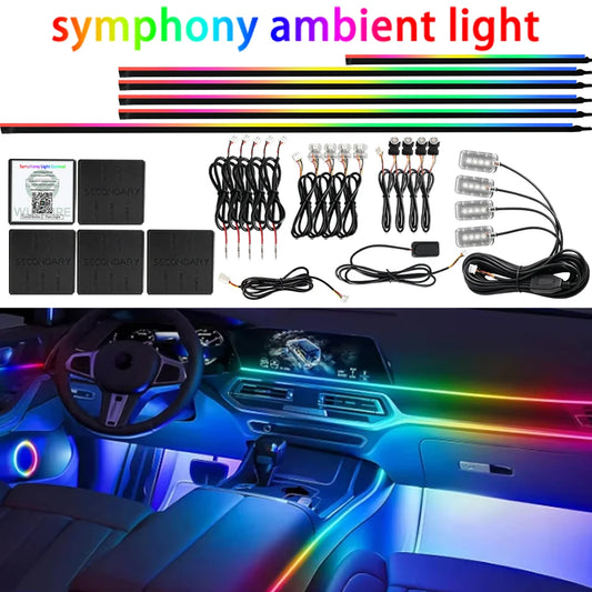 Auto-Ambientebeleuchtung RGB 18-in-1 mit 64 Farben