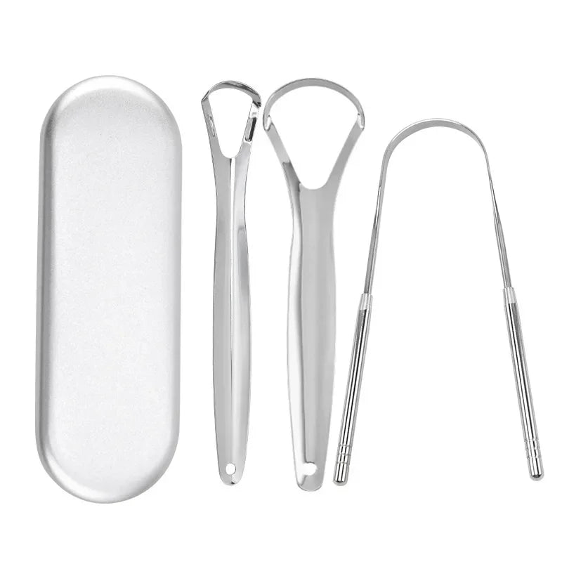 VitaCare™ PureBreath Medical-Grade Stainless Steel Tongue Scraper