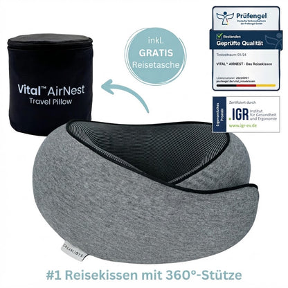 Vital™ AirNest Travel Pillow