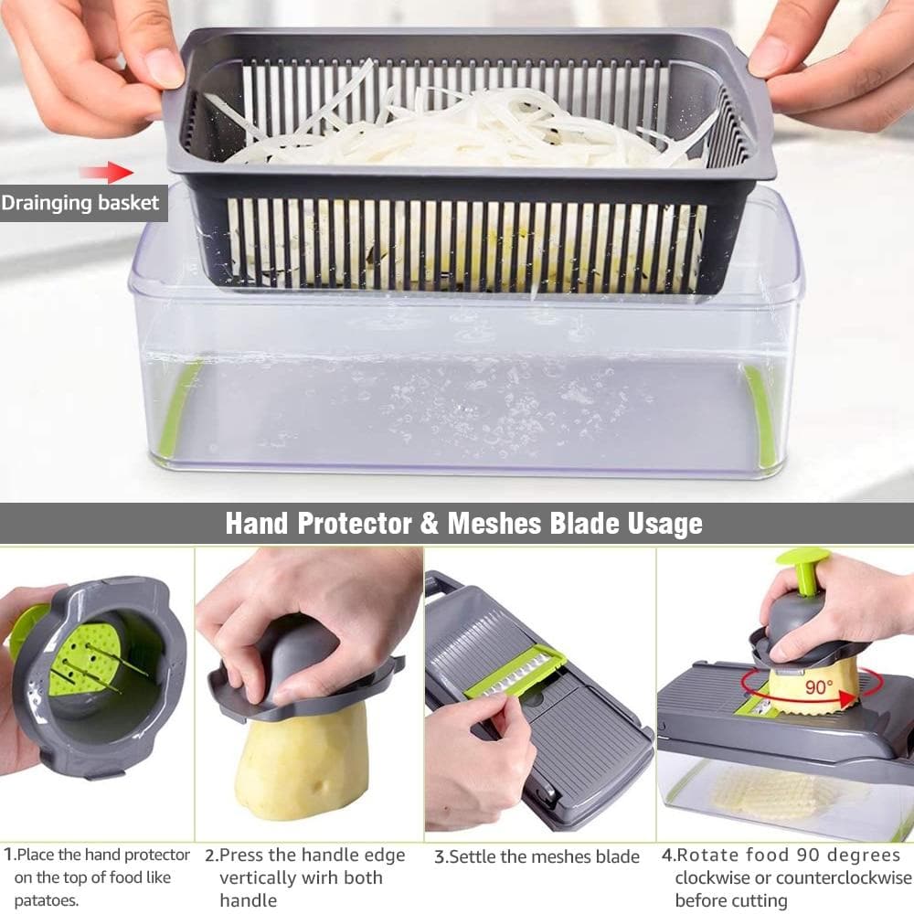 Vital™ MultiSlice Pro – 15-in-1 Gemüseschneider