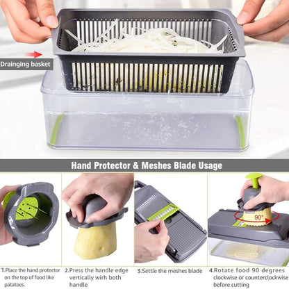 Vital™ MultiSlice Pro – 15-in-1 Gemüseschneider